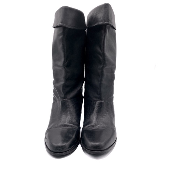 Rare Partners Black Leather vintage boots size 8.5 Tara - Picture 4 of 16